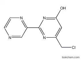 Molecular Structure of 955887-08-8 (6-chloromethyl-2-pyrazin-2-yl-pyrimidin-4-ol)